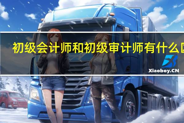 初级会计师和初级审计师有什么区别