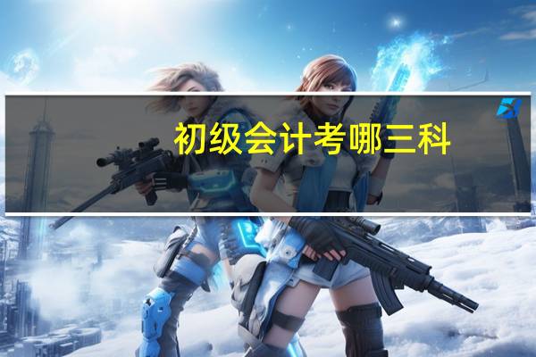 初级会计考哪三科