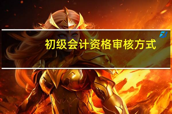 初级会计资格审核方式