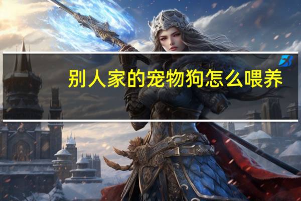 别人家的宠物狗怎么喂养