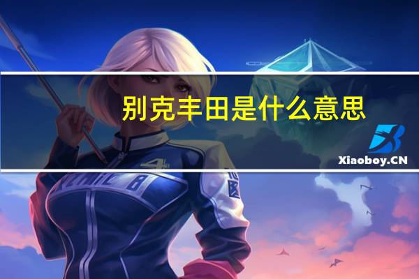 别克丰田是什么意思？
