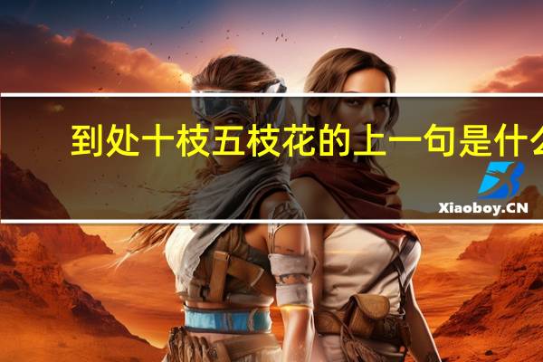 到处十枝五枝花的上一句是什么