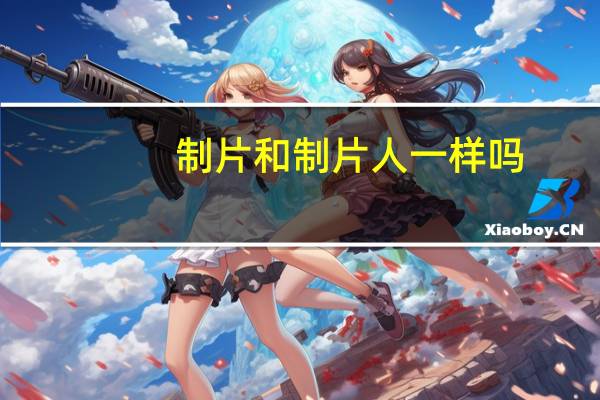 制片和制片人一样吗