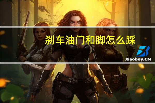 刹车油门和脚怎么踩（刹车油门和脚位置图）