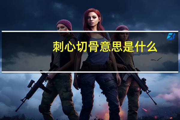 刺心切骨意思是什么