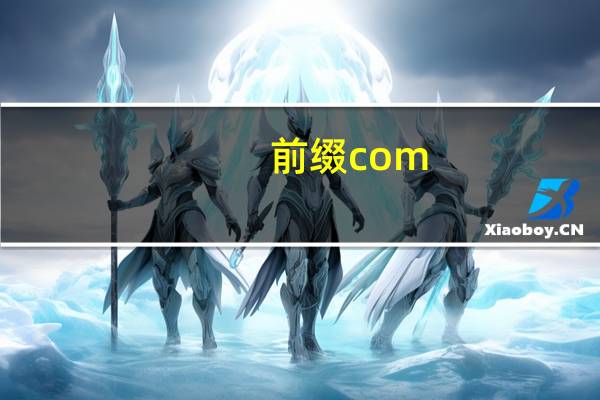 前缀com