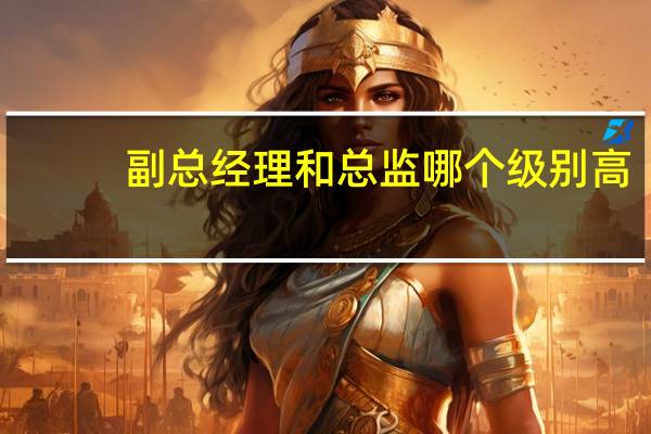 副总经理和总监哪个级别高（副总经理）