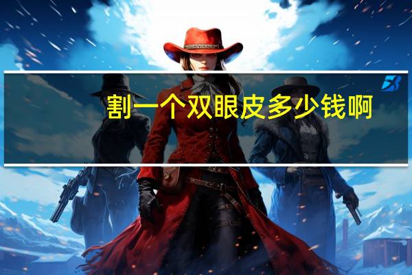 割一个双眼皮多少钱啊(切双眼皮一般多少钱)