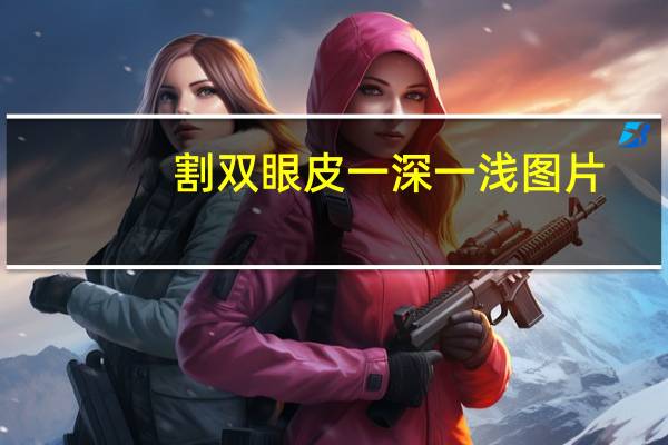 割双眼皮一深一浅图片(全切双眼皮多深好看)