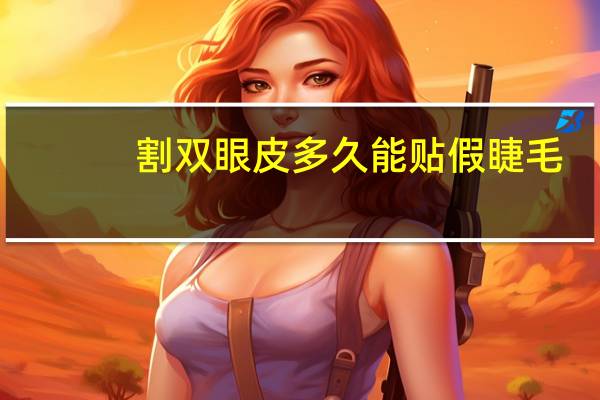 割双眼皮多久能贴假睫毛，接睫毛后可以贴双眼皮贴吗