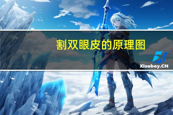 割双眼皮的原理图，什么是双眼皮原理是什么