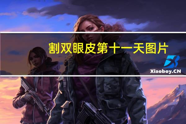 割双眼皮第十一天图片，范丞丞有割双眼皮吗