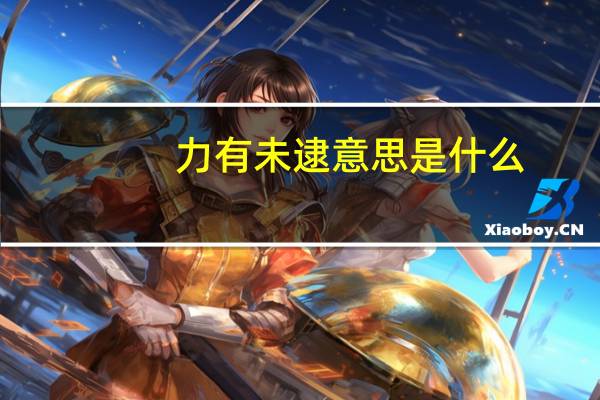力有未逮意思是什么