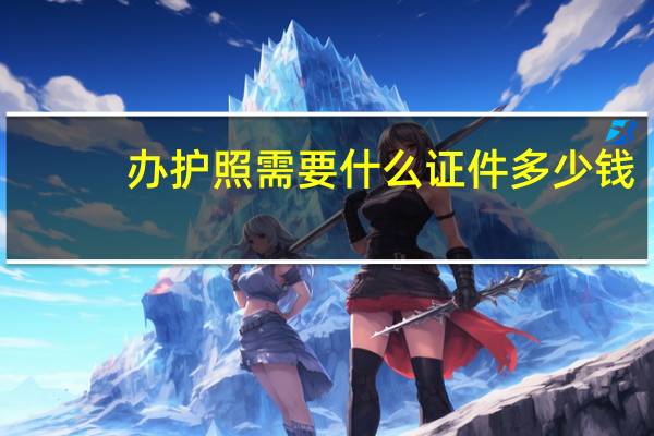 办护照需要什么证件多少钱(办护照需要什么证件)