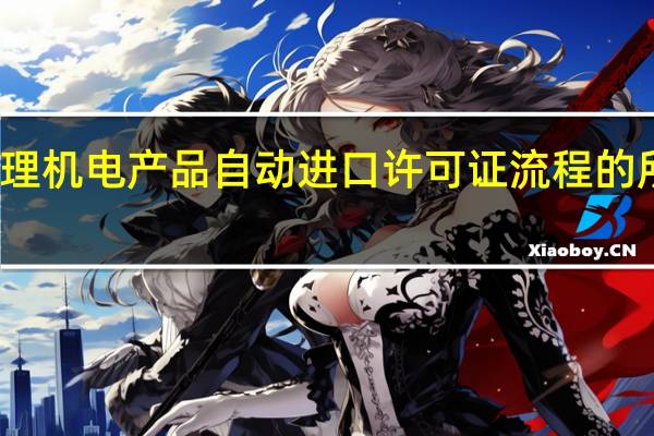 办理机电产品自动进口许可证流程的所需材料