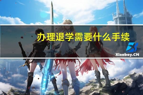 办理退学需要什么手续