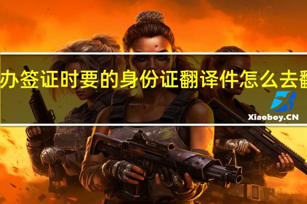 办签证时要的身份证翻译件怎么去翻译啊