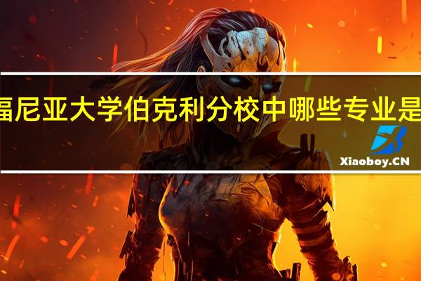 加利福尼亚大学伯克利分校中哪些专业是全球顶级的