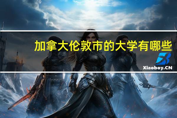 加拿大伦敦市的大学有哪些