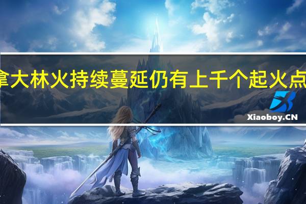 加拿大林火持续蔓延 仍有上千个起火点正在燃烧