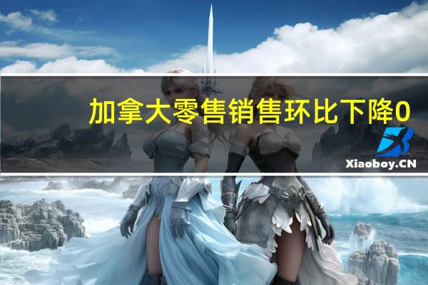 加拿大零售销售环比下降0.3% 表明消费放缓