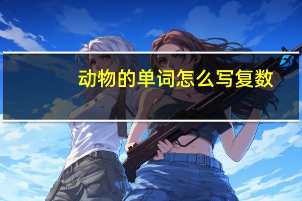 动物的单词怎么写复数