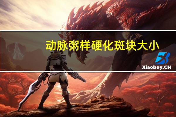 动脉粥样硬化斑块大小（动脉粥样硬化斑块）