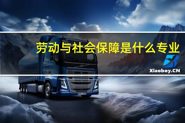 劳动与社会保障是什么专业