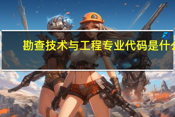 勘查技术与工程专业代码是什么