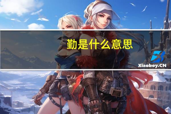勤是什么意思