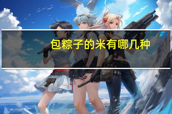 包粽子的米有哪几种