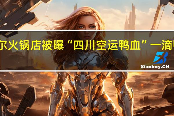 包贝尔火锅店被曝“四川空运鸭血”一滴鸭血都没有
