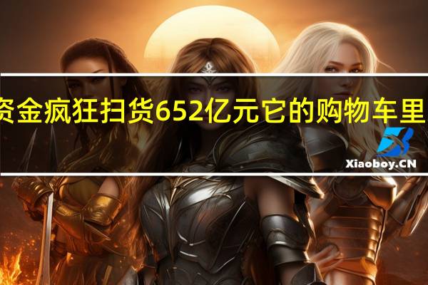 北上资金疯狂扫货652亿元 它的购物车里到底装了啥
