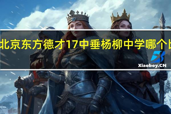 北京东方德才  17中   垂杨柳中学哪个比较好