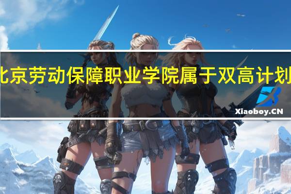 北京劳动保障职业学院属于双高计划院校吗