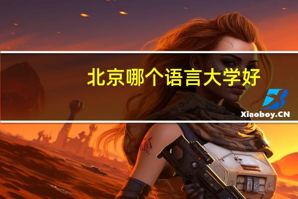 北京哪个语言大学好