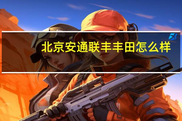 北京安通联丰丰田怎么样