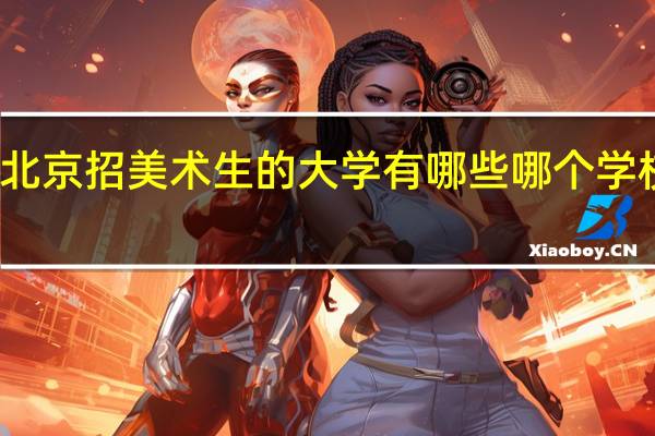 北京招美术生的大学有哪些 哪个学校最好