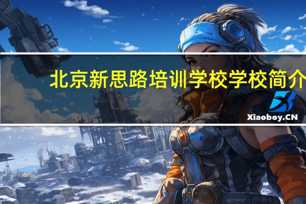 北京新思路培训学校学校简介