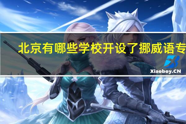 北京有哪些学校开设了挪威语专业
