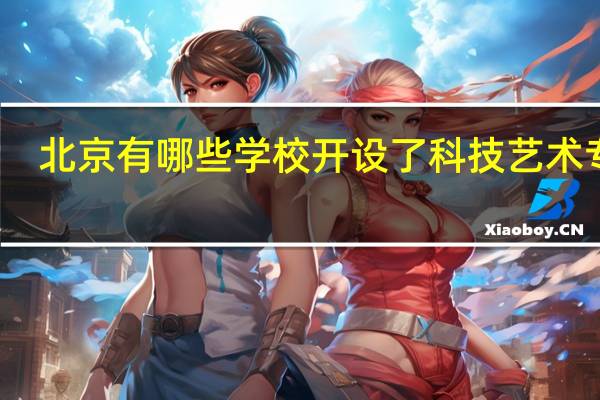 北京有哪些学校开设了科技艺术专业
