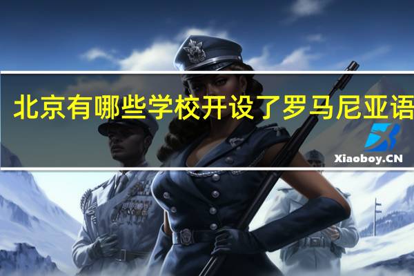 北京有哪些学校开设了罗马尼亚语专业