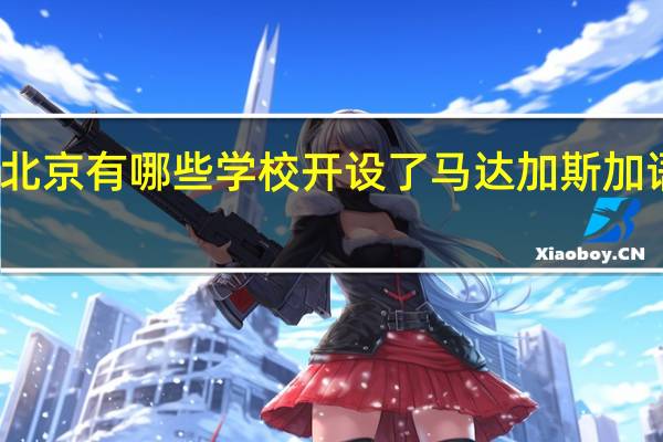 北京有哪些学校开设了马达加斯加语专业