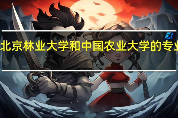 北京林业大学和中国农业大学的专业对比