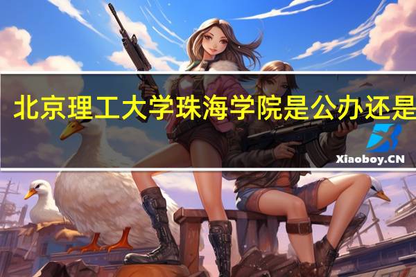北京理工大学珠海学院是公办还是民办