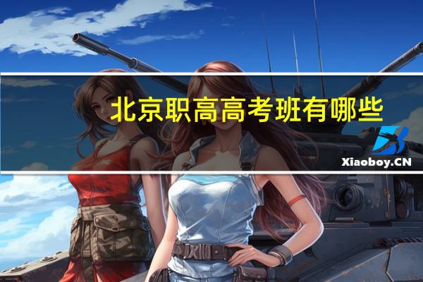 北京职高高考班有哪些