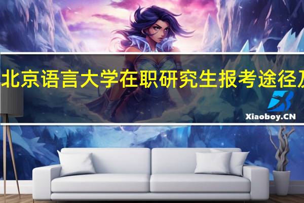 北京语言大学在职研究生报考途径及入口