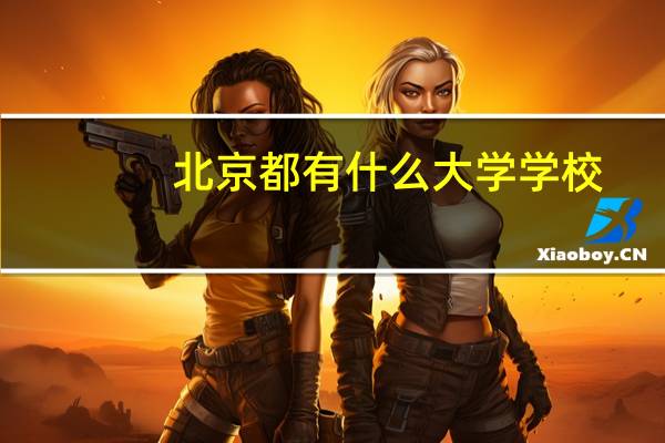 北京都有什么大学学校