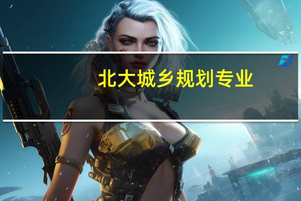 北大城乡规划专业