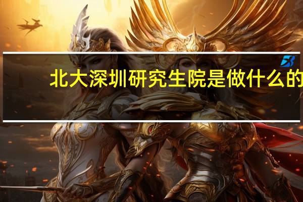 北大深圳研究生院是做什么的